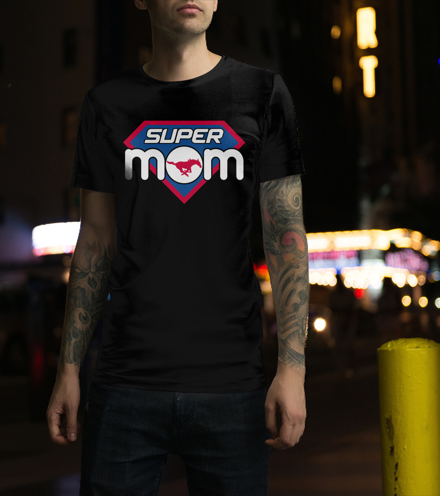 Super Mom Smu Mustangs 143 T-Shirt