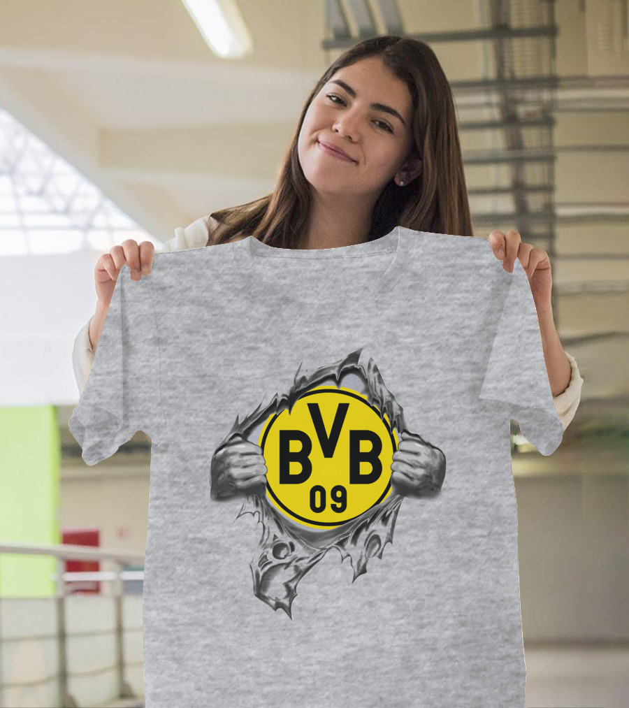 Dortmund Bvb 09 Super Fan Logo Burst T-Shirt