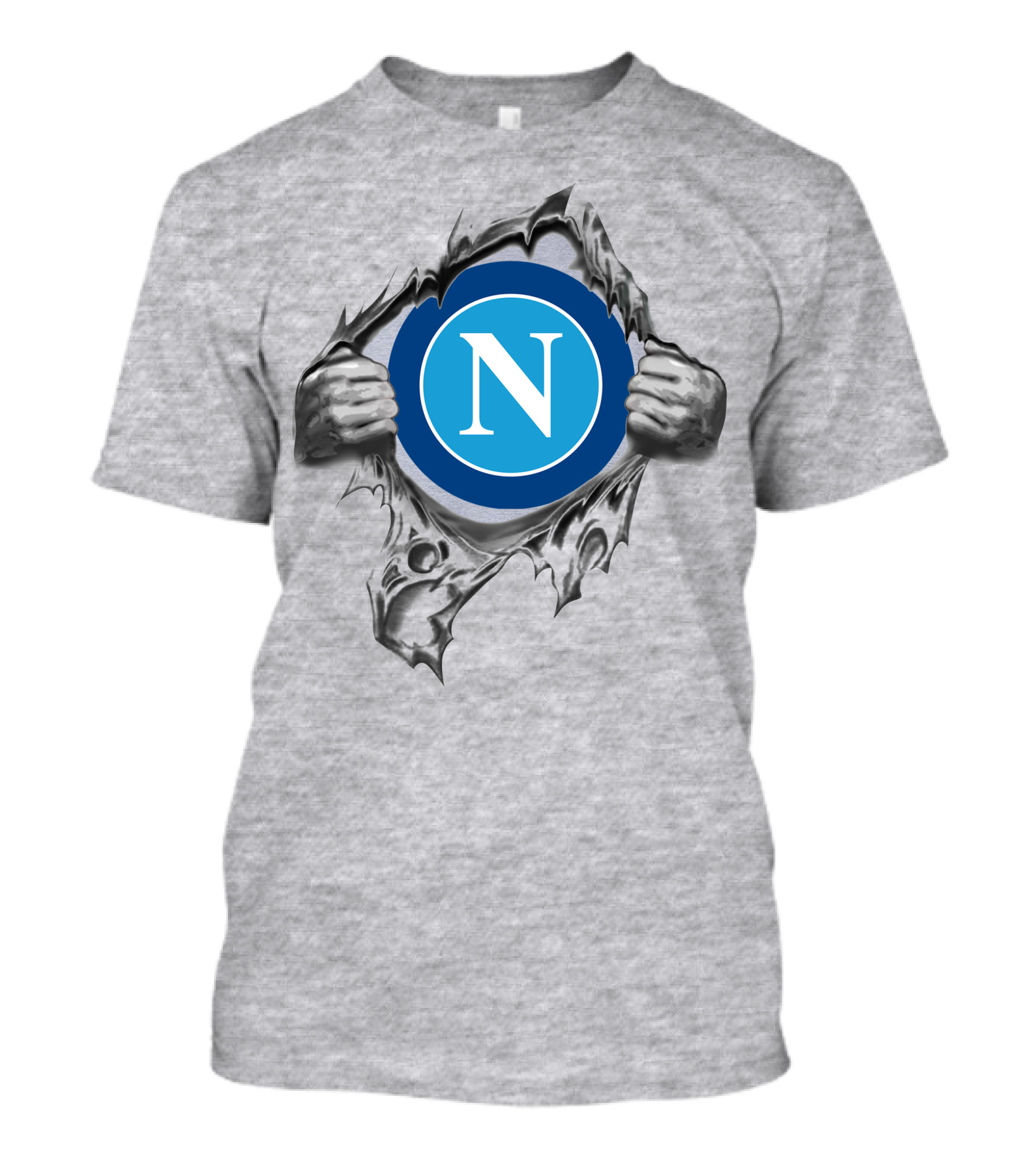 Napoli Super Fan Torn Reveal Logo T-Shirt