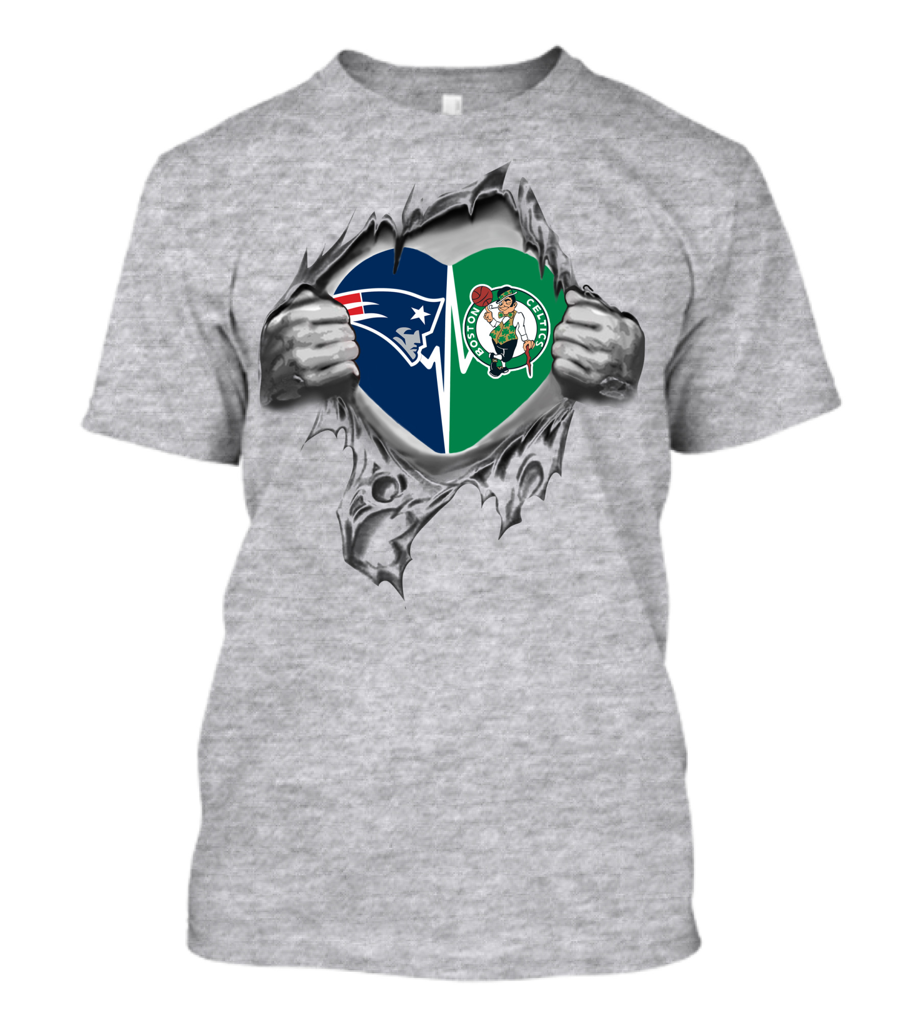 Patriots Celtics Heart Blend 95 T-Shirt