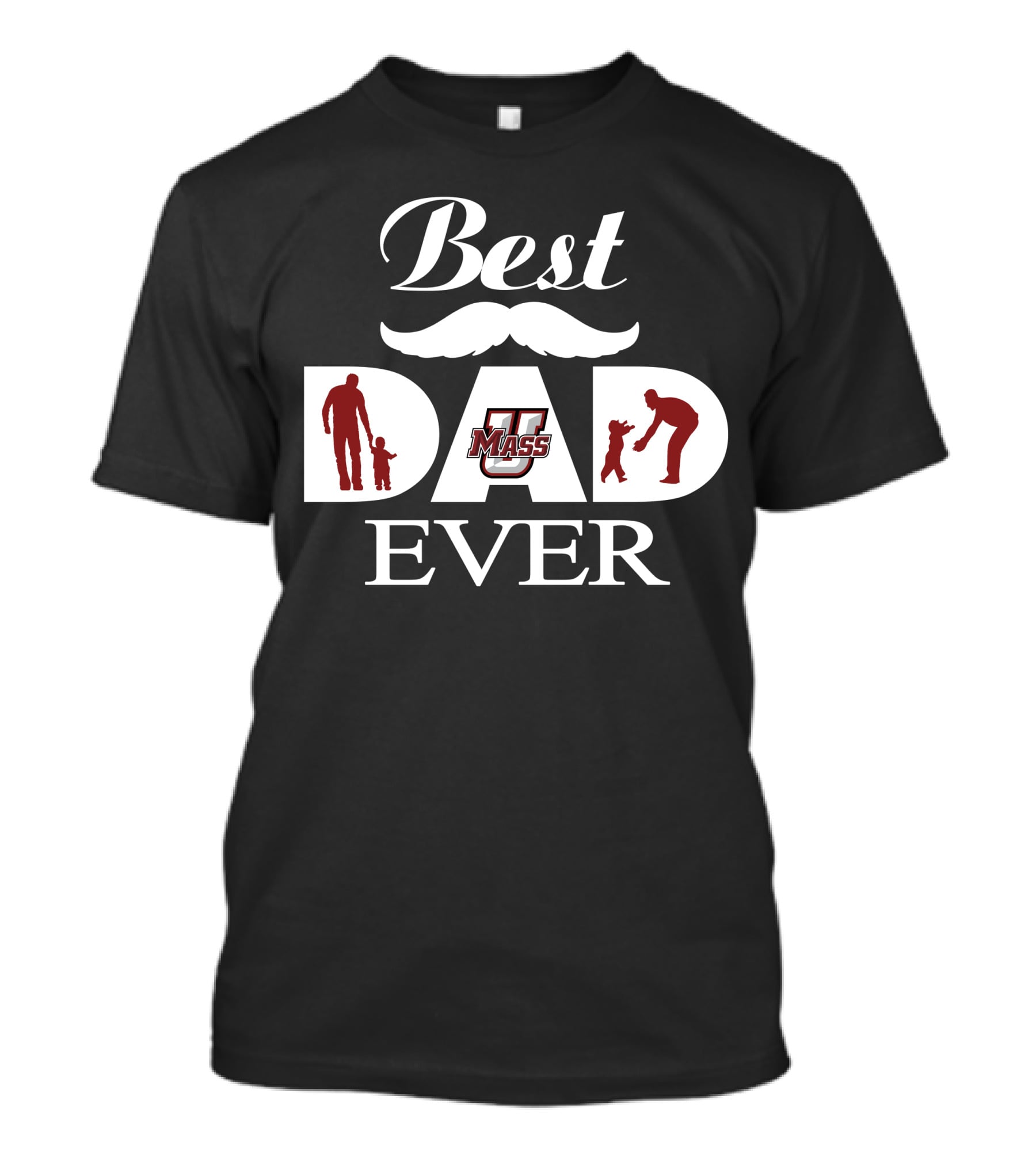 Best Dad Ever Umass Minutemen T-Shirt
