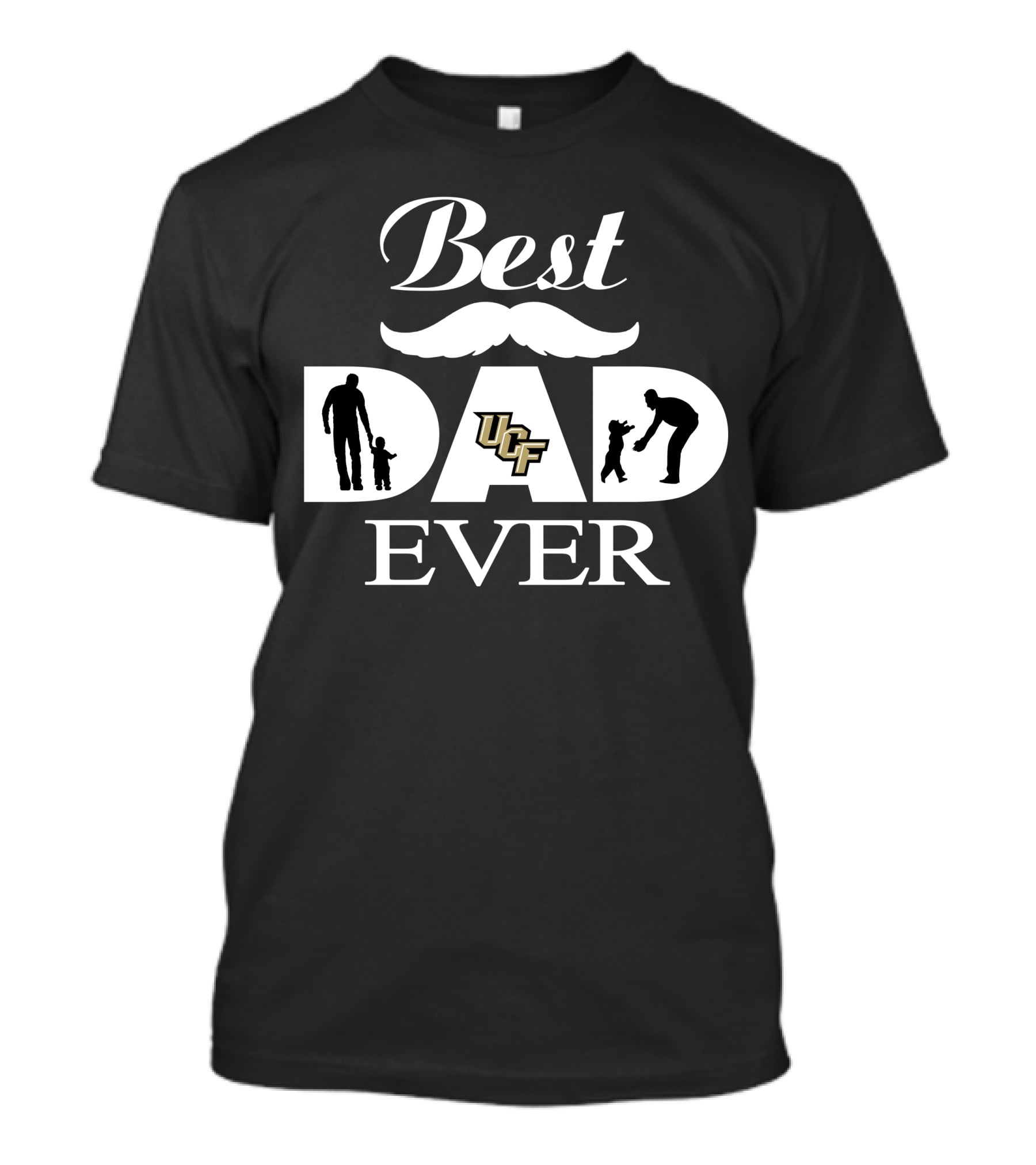Best Dad Ever Ucf Knights Silhouette T-Shirt