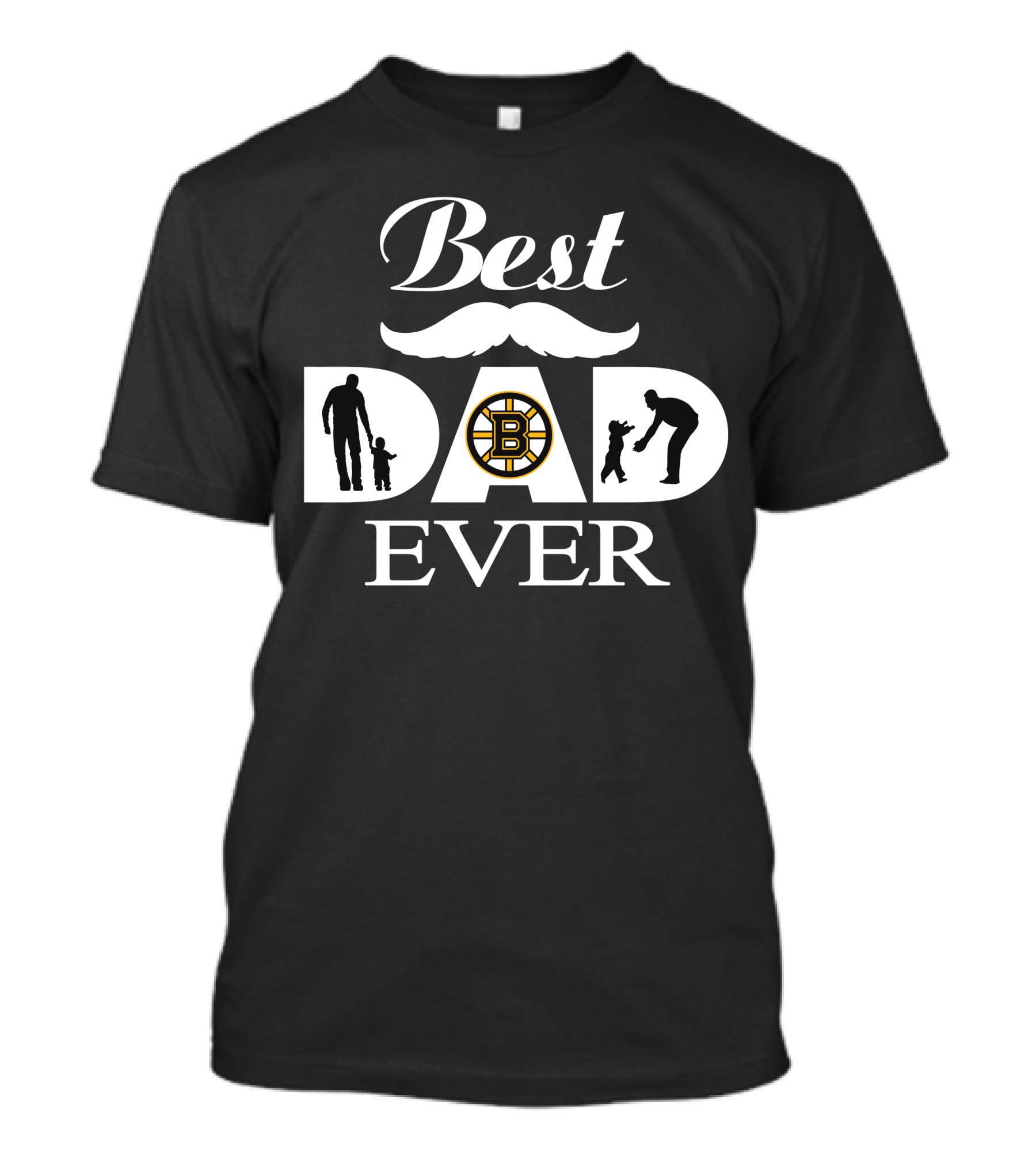 Boston Bruins Best Dad Ever Father's Day Gift 155 T-Shirt