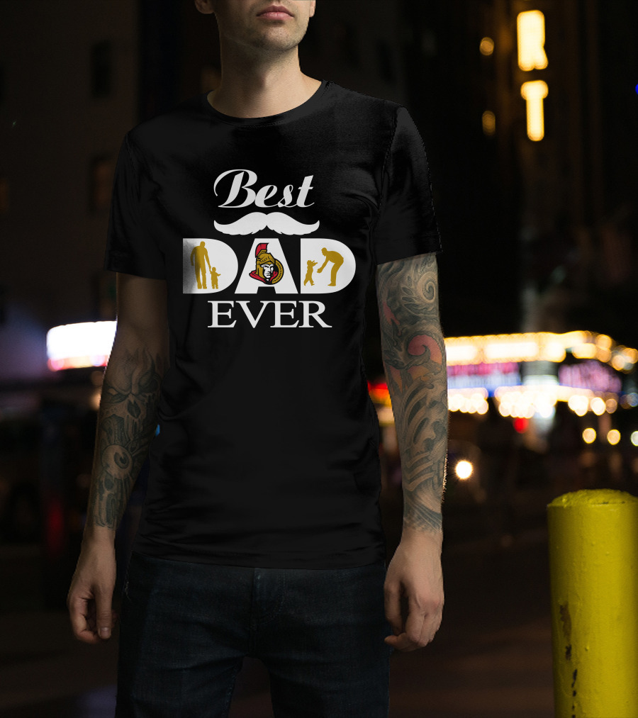 Ottawa Senators Best Dad Ever Father And Child Moments T-Shirt