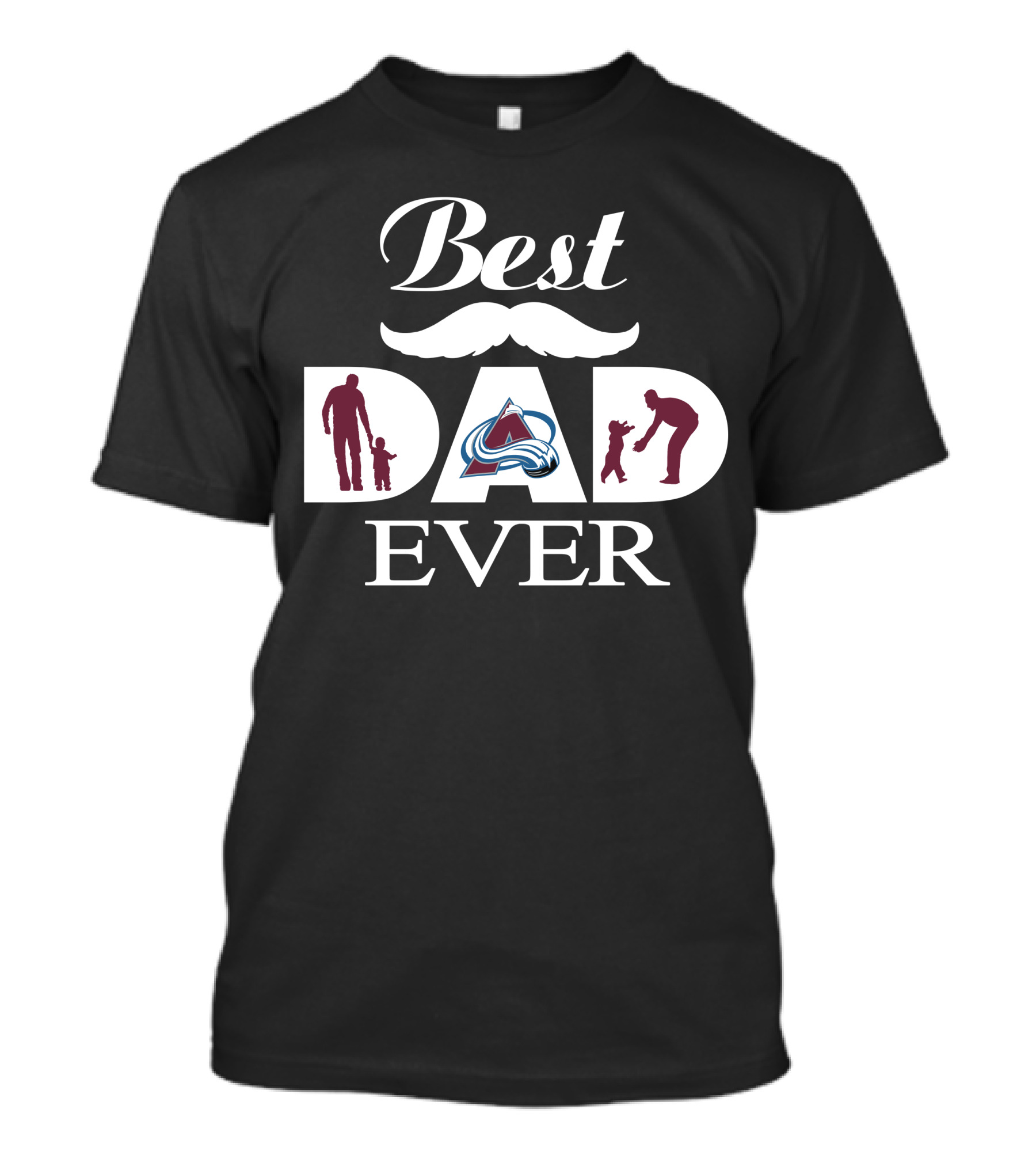 Best Dad Ever Colorado Avalanche Father's Day 176 T-Shirt