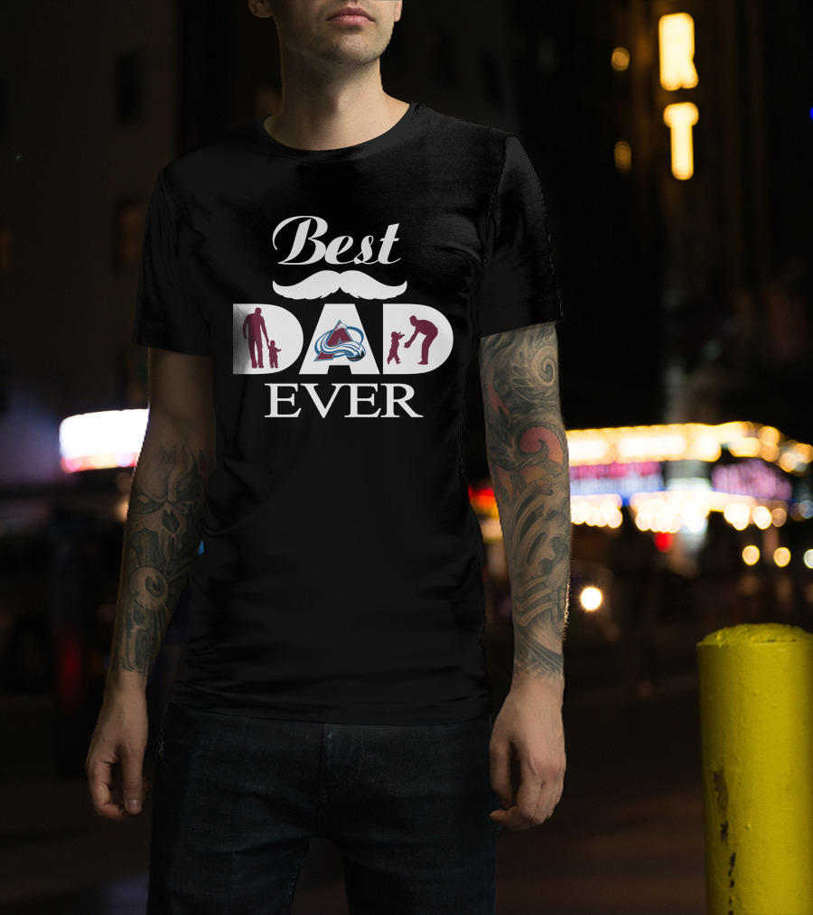 Best Dad Ever Colorado Avalanche Father's Day 176 T-Shirt