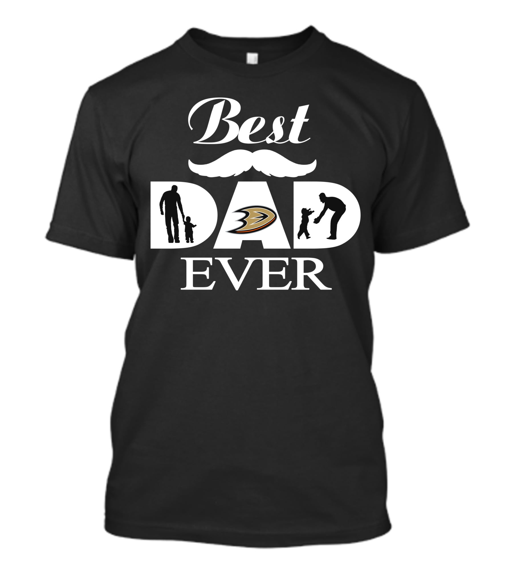 Anaheim Ducks Best Dad Ever Father's Day Gift Idea T-Shirt