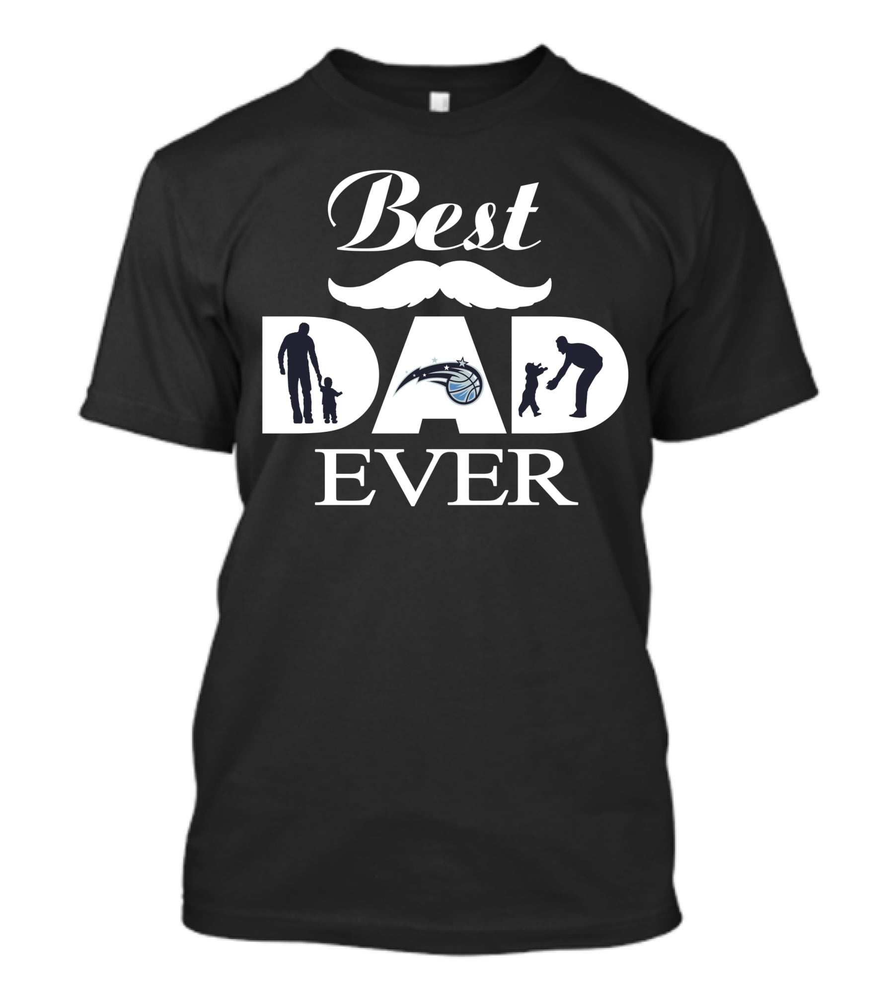 Best Dad Ever Orlando Magic Basketball Father's Day T-Shirt