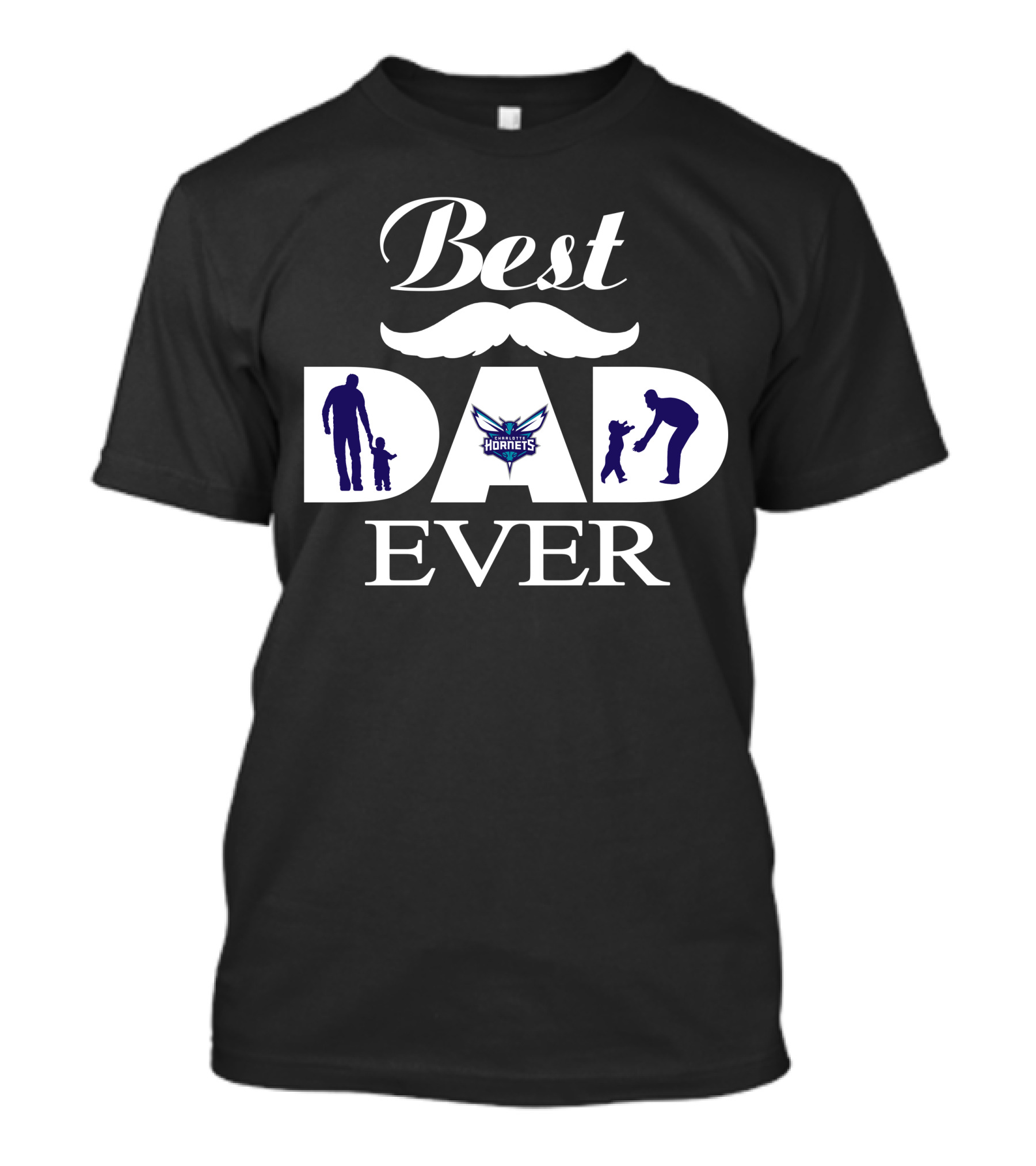 Best Dad Ever Charlotte Hornets 209 T-Shirt