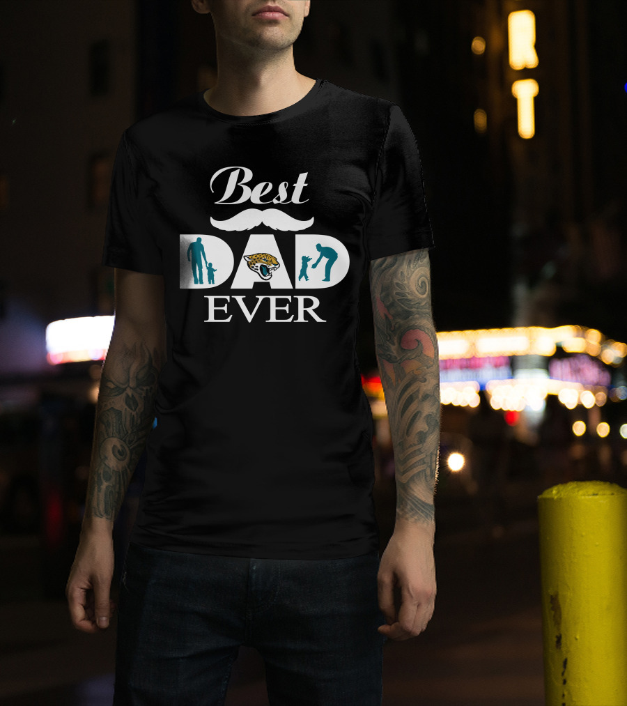 Best Dad Ever Jacksonville Jaguars T-Shirt