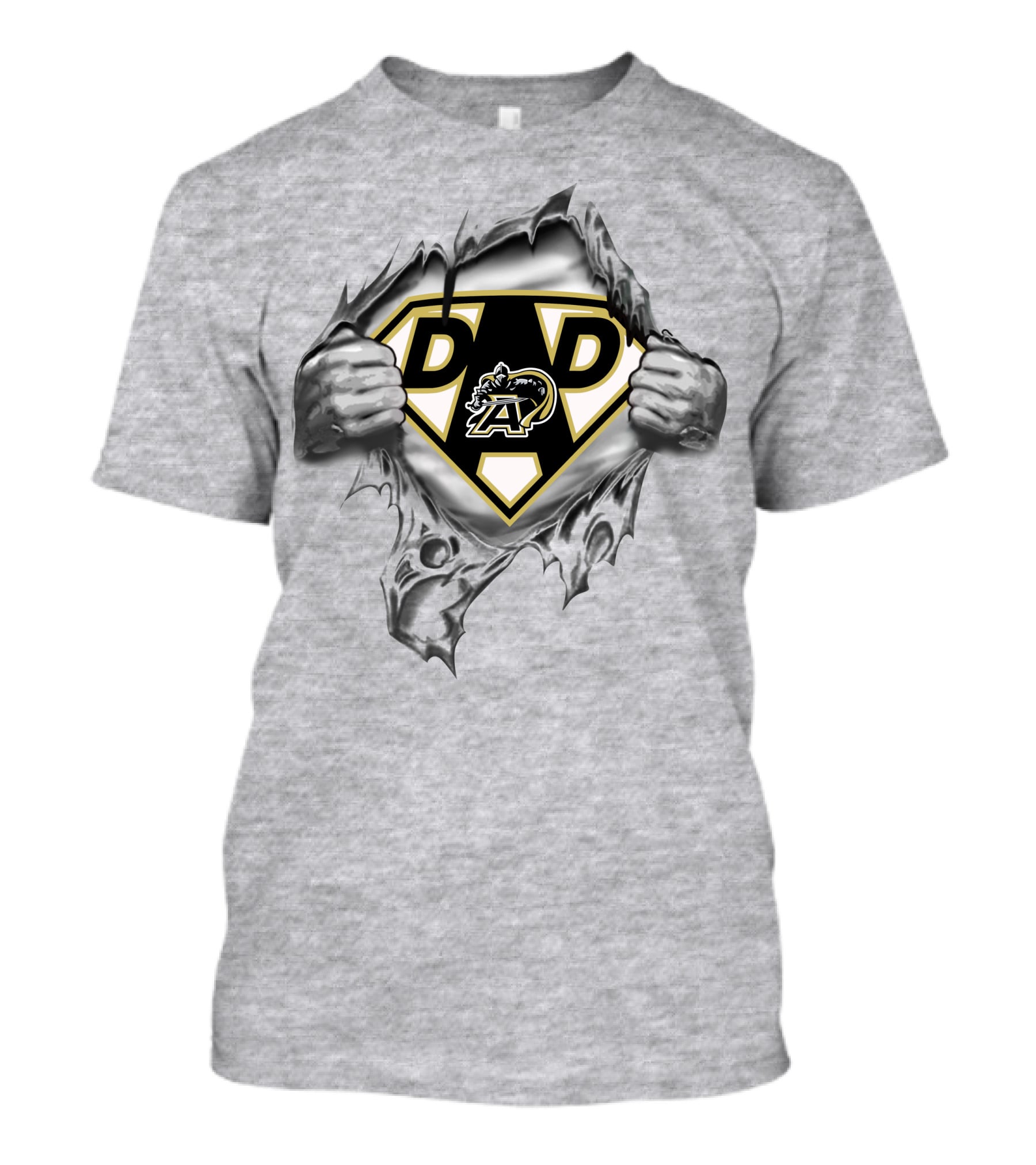 Army Black Knights Dad Logo Shield Super Dad T-Shirt