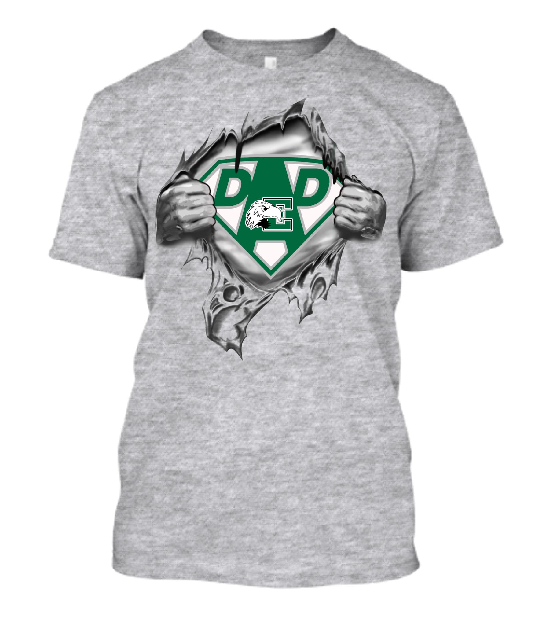 Eastern Michigan Eagles E Super Dad Heroic T-Shirt