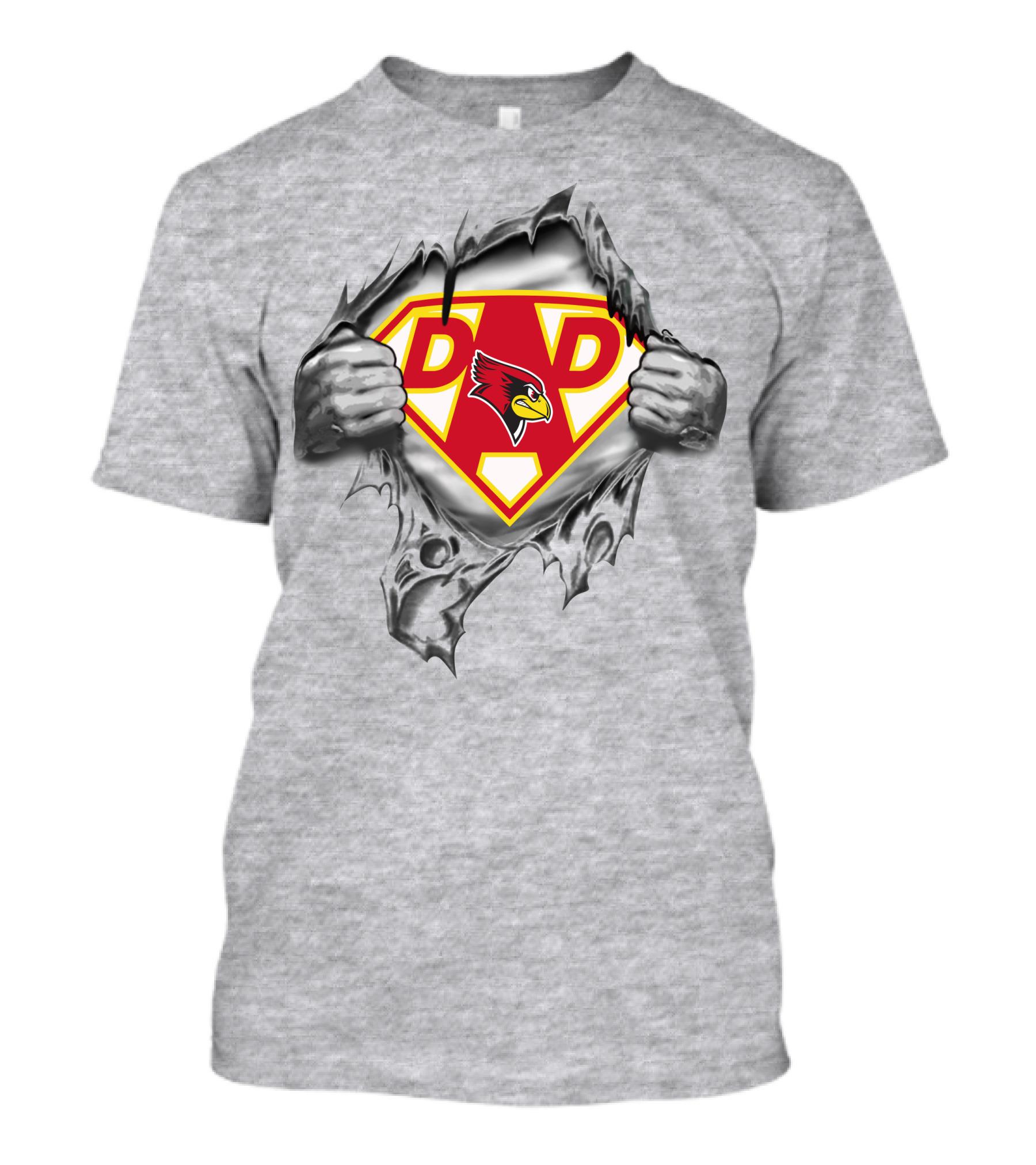 Illinois State Redbirds Super Dad Hero T-Shirt