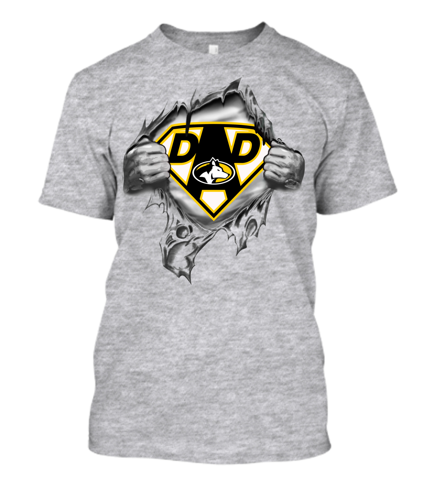 Michigan Tech Huskies Super Dad 120 T-Shirt