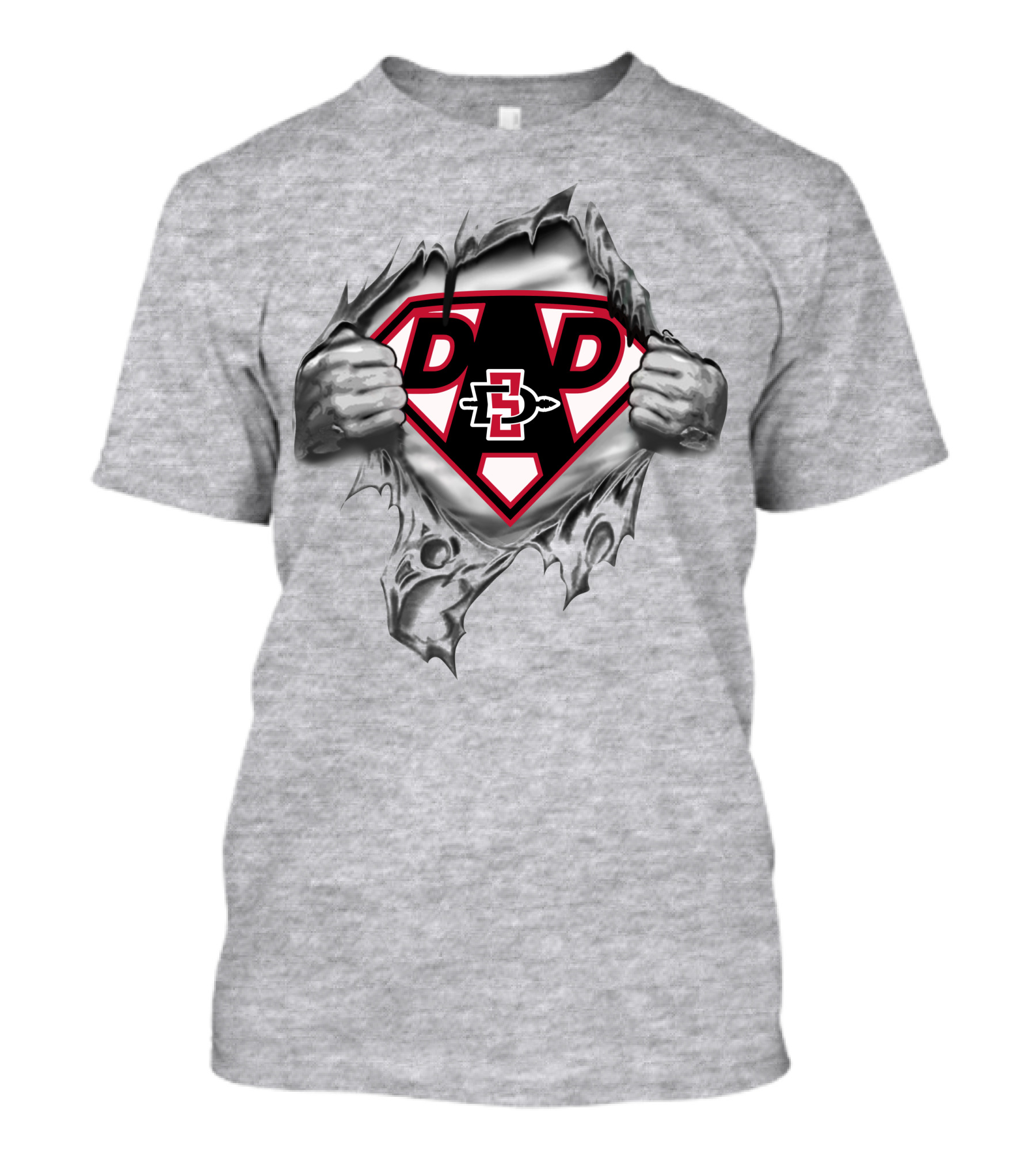 San Diego State Aztecs Super Dad Emblem 168 T-Shirt