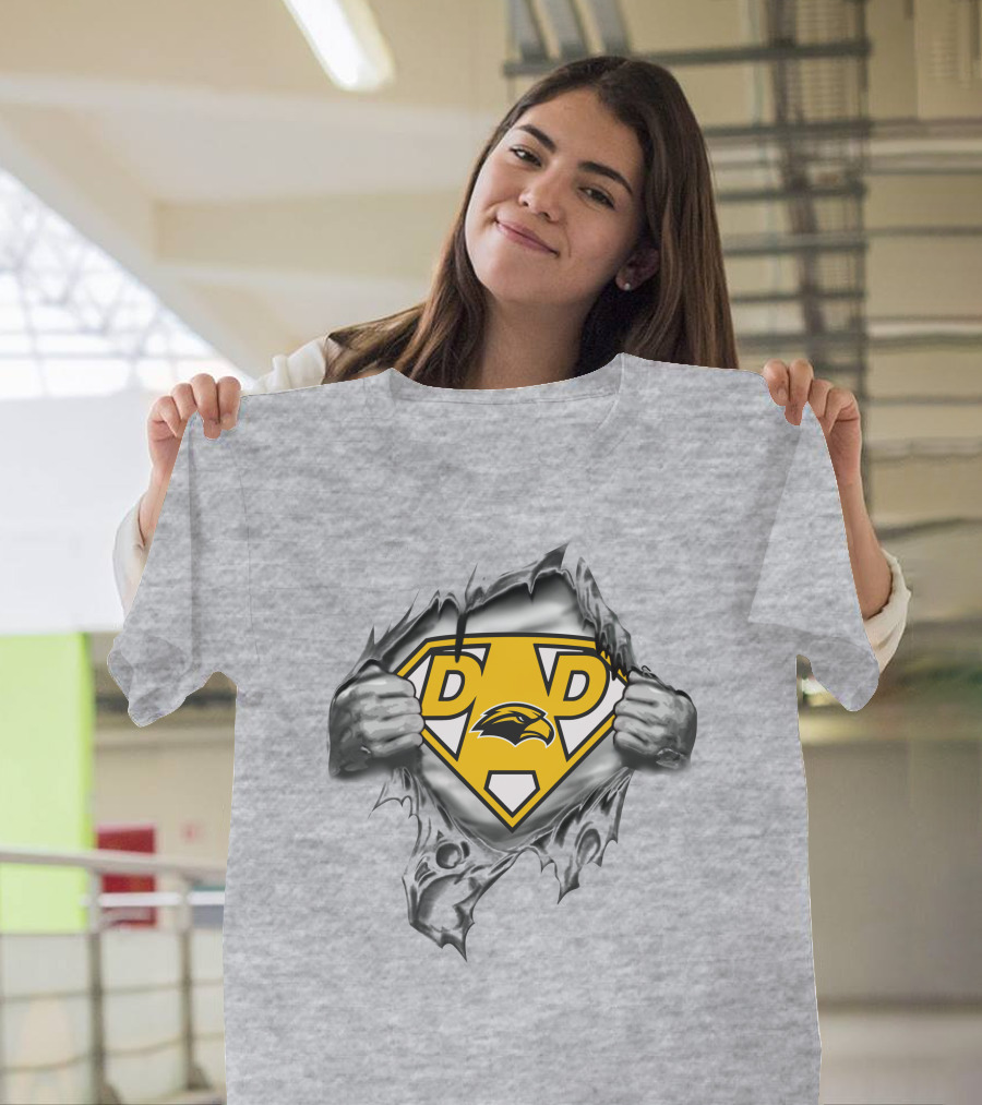 Southern Mississippi Golden Eagles Super Dad Emblem Burst T-Shirt