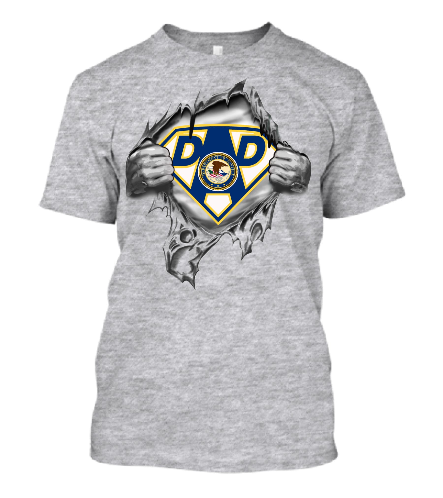 Lawyer Super Dad Department Of Justice Seal T-Shirt