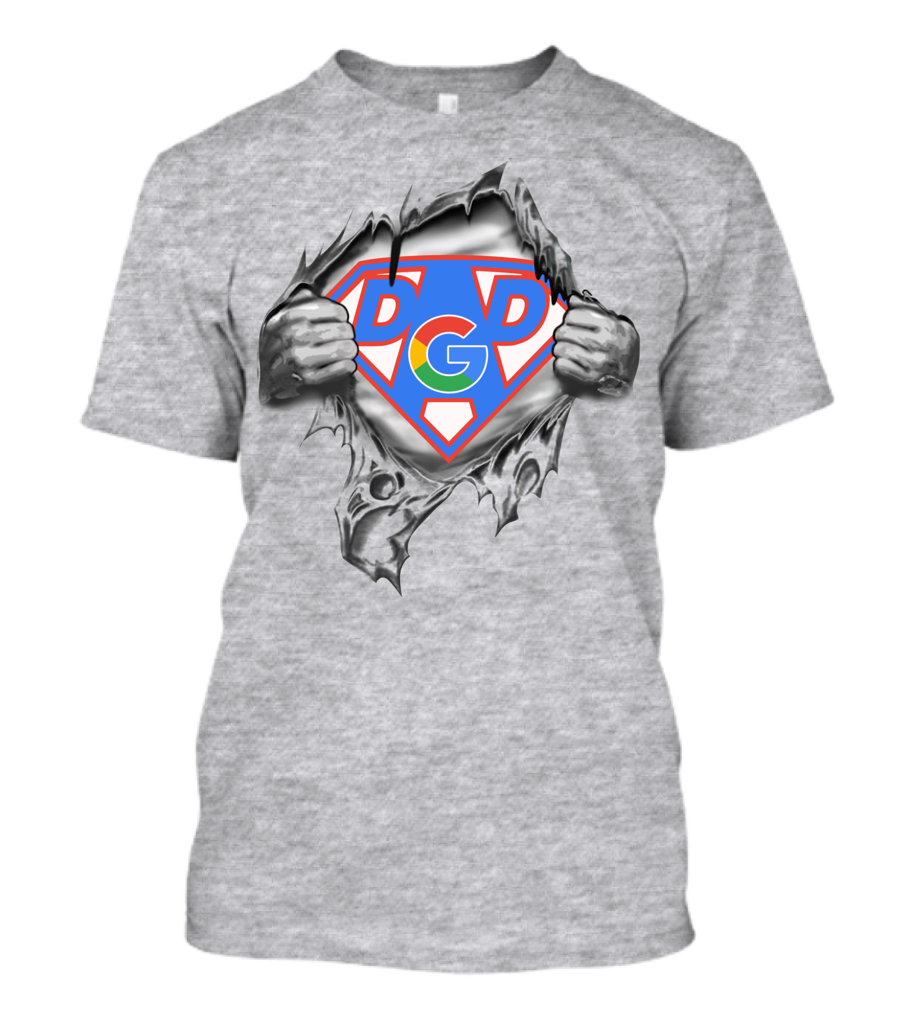 Dgd Google Super Dad Breaking Through T-Shirt