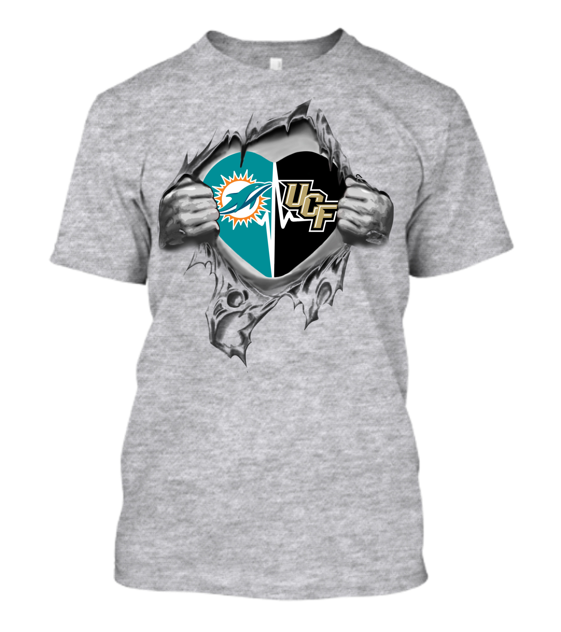 Miami Dolphins Ucf Knights  It's In My Heart T-Shirt