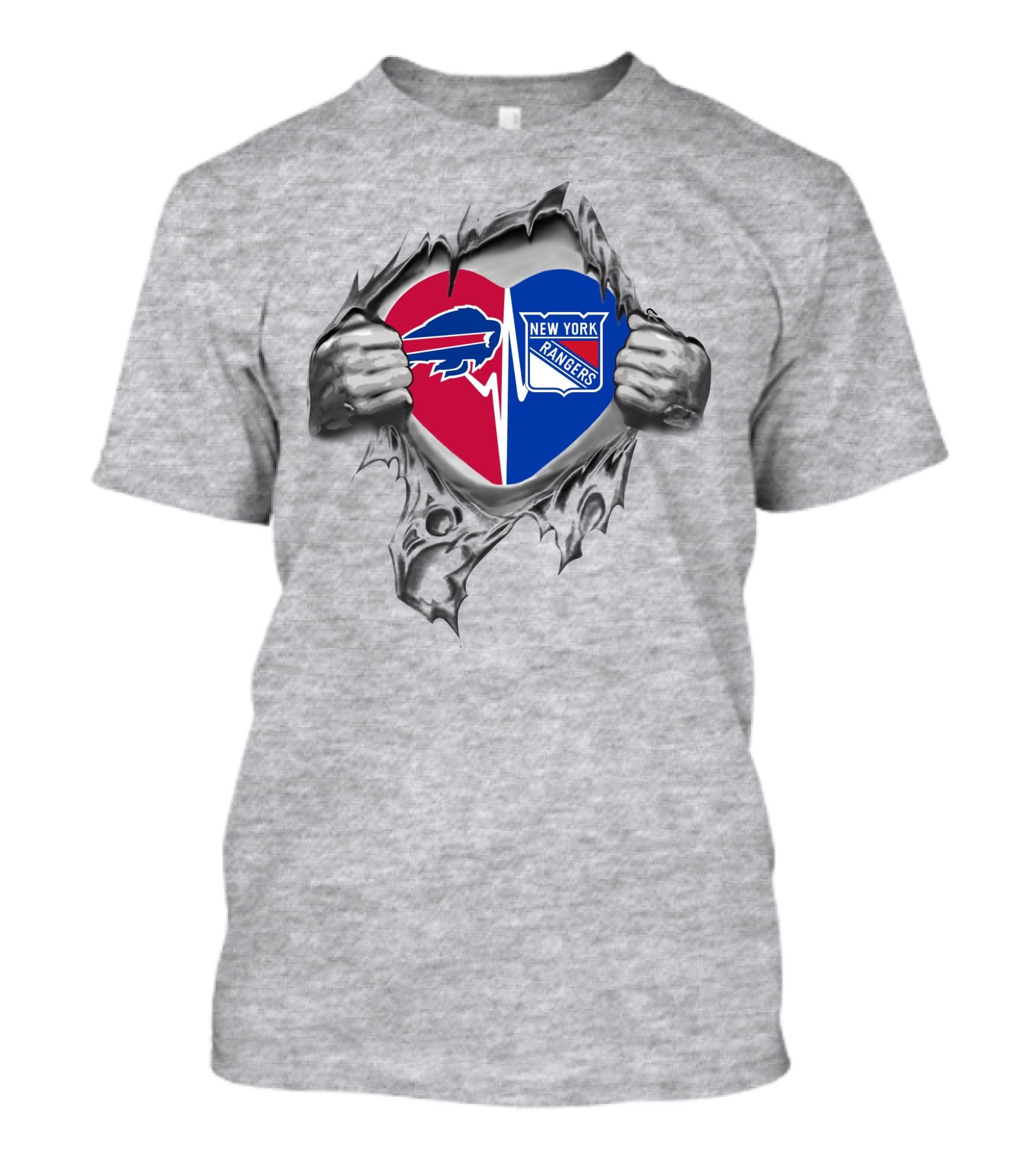 Bills New York Rangers It's In My Heart T-Shirt