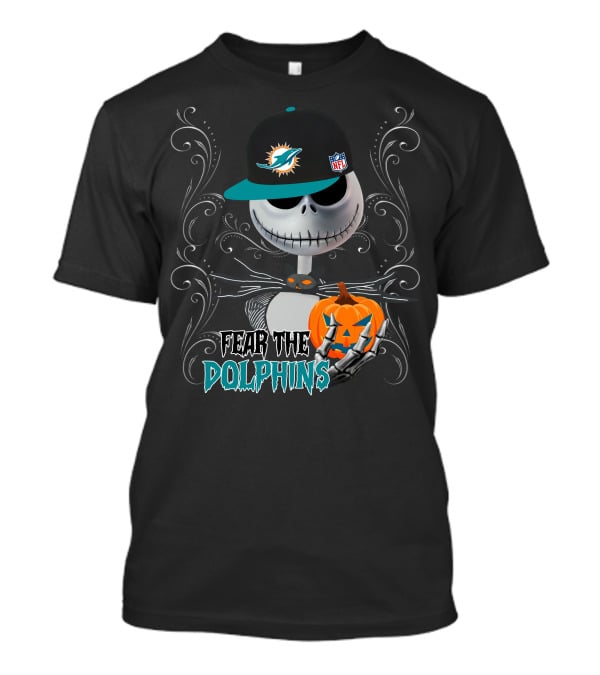 Fear The Dolphins Miami Halloween NFL T-Shirt