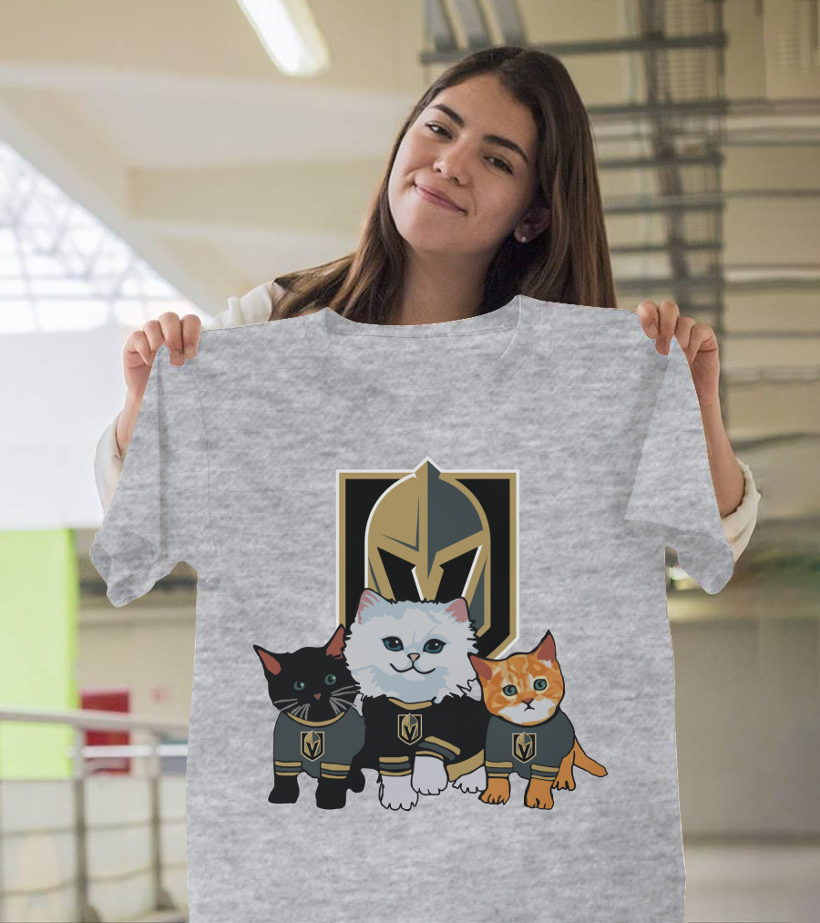 Vegas Golden Knights Cats Team T-Shirt