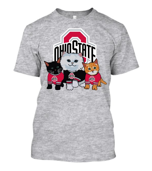 Ohio State Buckeyes Cats In Team Jerseys T-Shirt