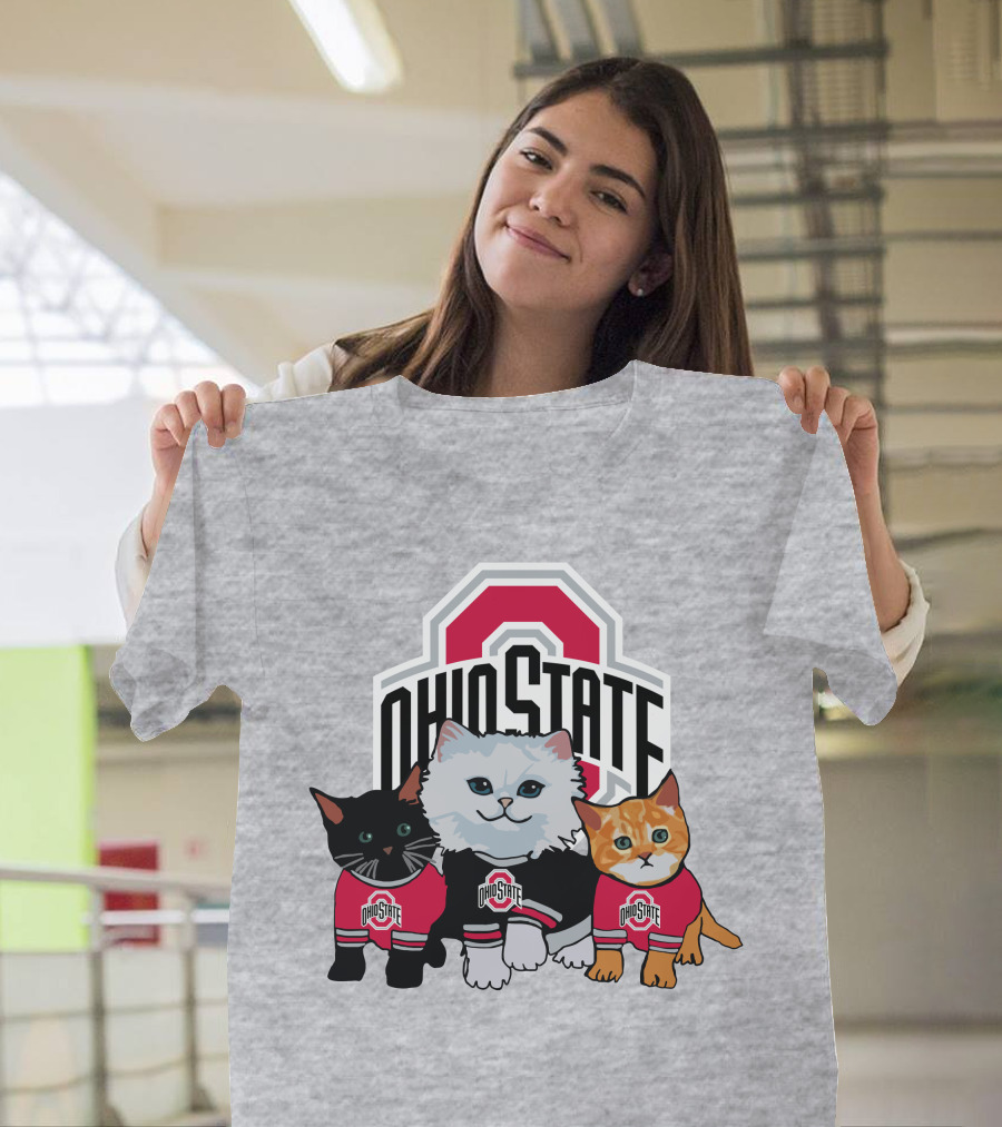 Ohio State Buckeyes Cats In Team Jerseys T-Shirt