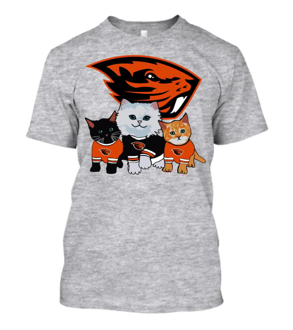 Oregon State Beavers Cats In Team Jerseys T-Shirt