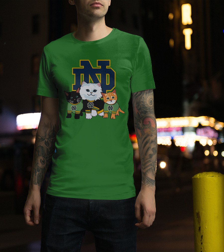 Notre Dame Fighting Irish ND Cute Cats T-Shirt