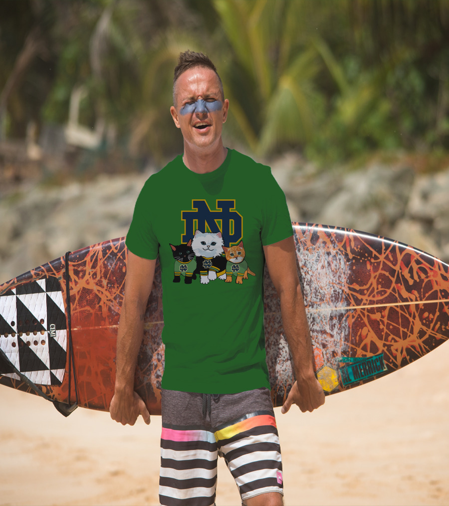 Notre Dame Fighting Irish ND Cute Cats T-Shirt