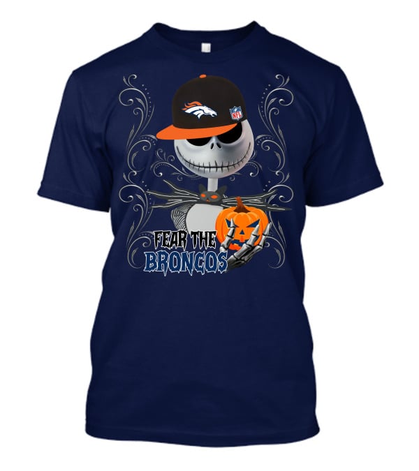 Fear The Denver Broncos Halloween NFL T-Shirt