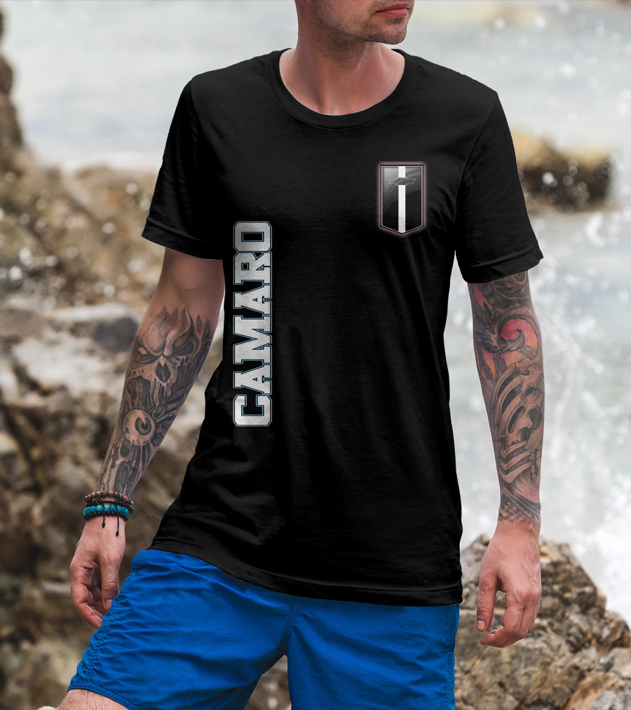 Camaro Text With Emblem T-Shirt