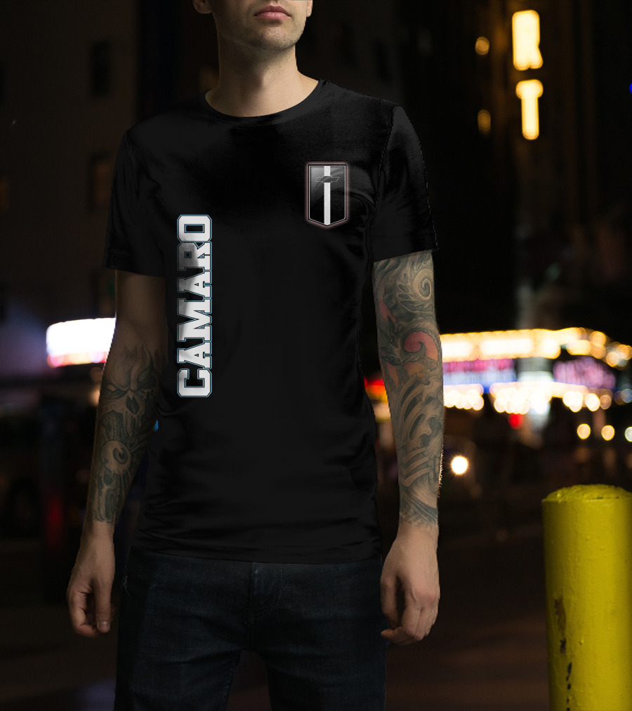 Camaro Text With Emblem T-Shirt