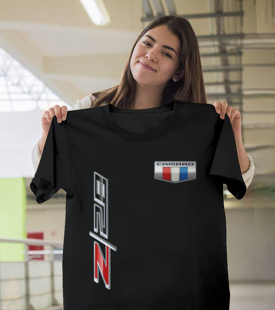 Camaro Z28 Logo With Red White Blue Emblem T-Shirt