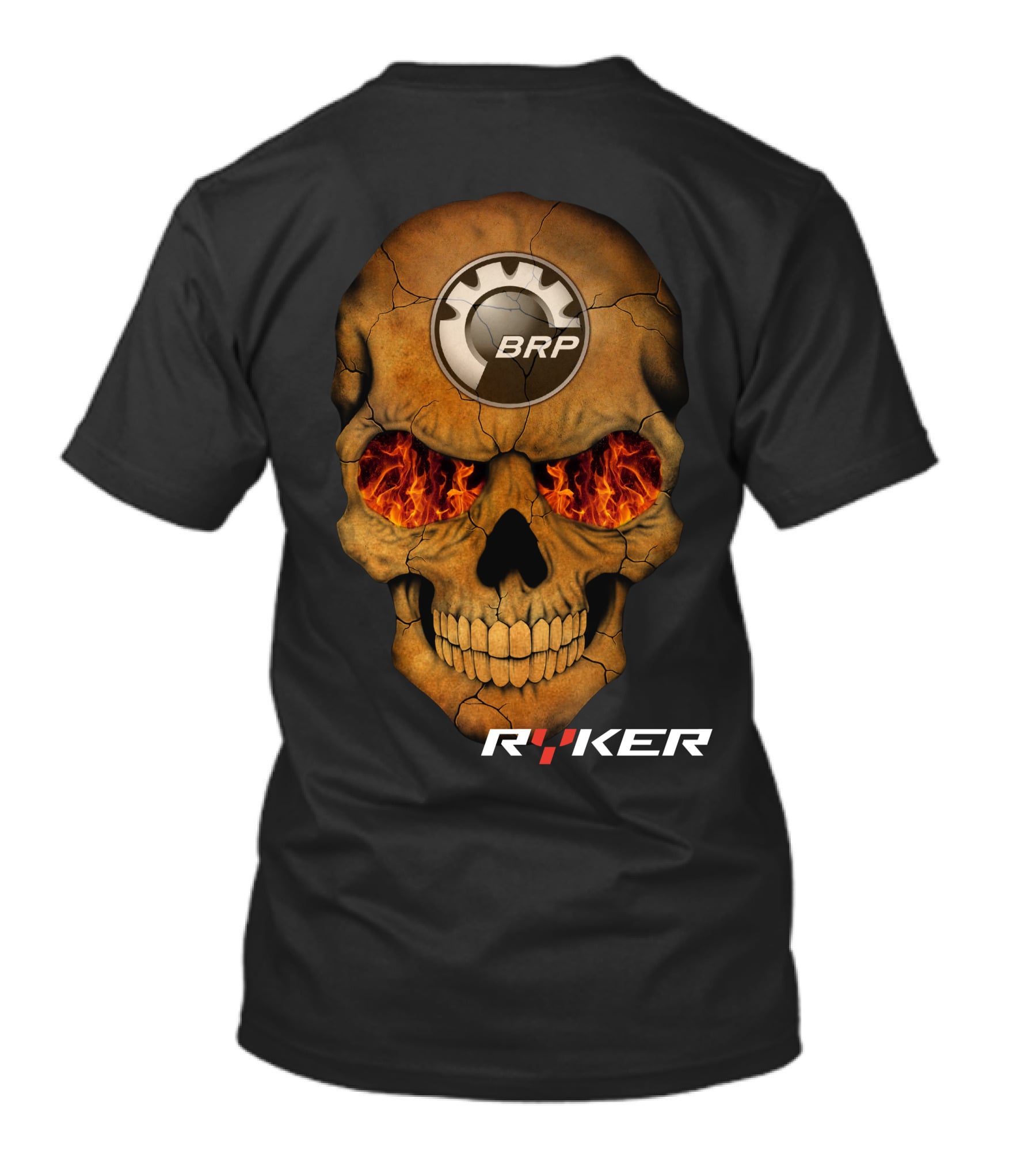 BRP Ryker Skull With Fiery Eyes T-Shirt