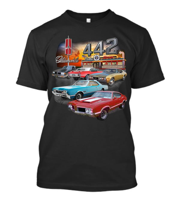 Oldsmobile 442 Classic Cars At The Diner T-Shirt