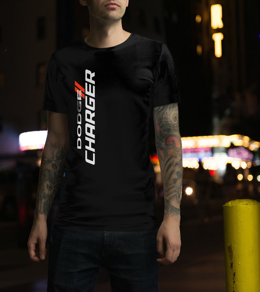 Dodge Charger Vertical Performance Stripe T-Shirt
