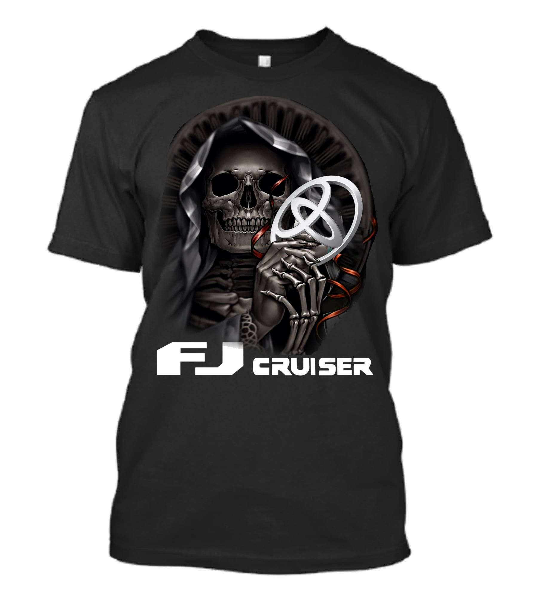 FJ Cruiser Skull Holding Emblem 03 T-Shirt