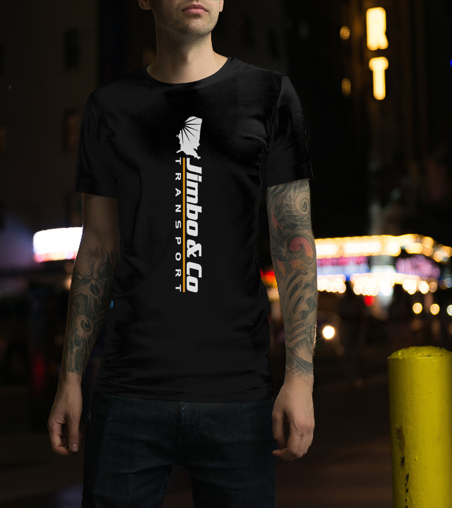 Jimbo And Co Transport Vertical Logo With Stylized T-Shirt