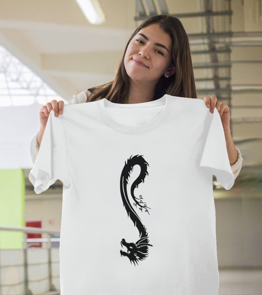 Afraid Chinese Dragon T-Shirt