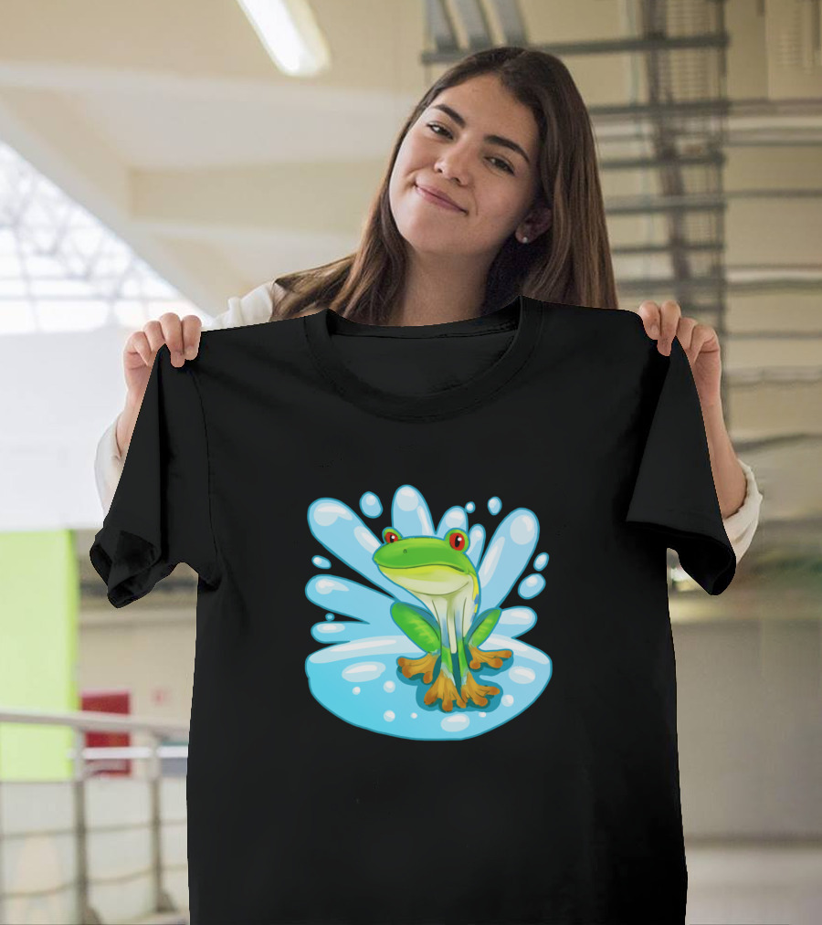 Frog Red Eyed Tree Frog Splash T-Shirt