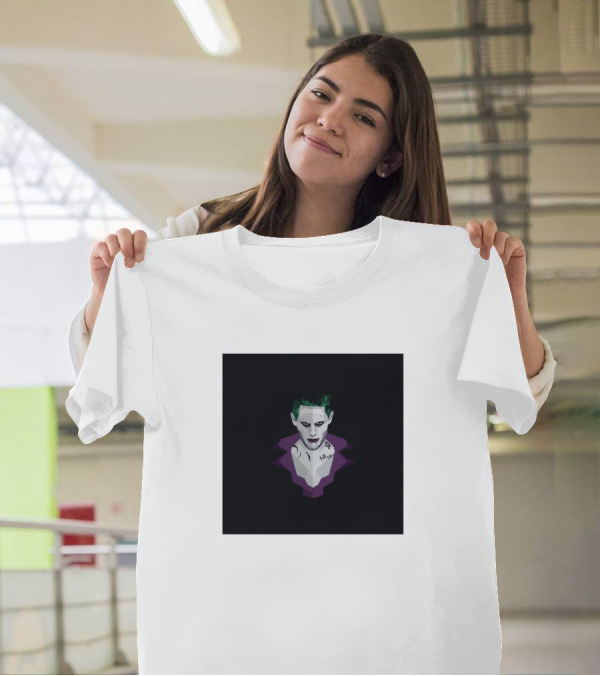Joker Jared Leto Polygon Art Green Hair Suicide Squad T-Shirt