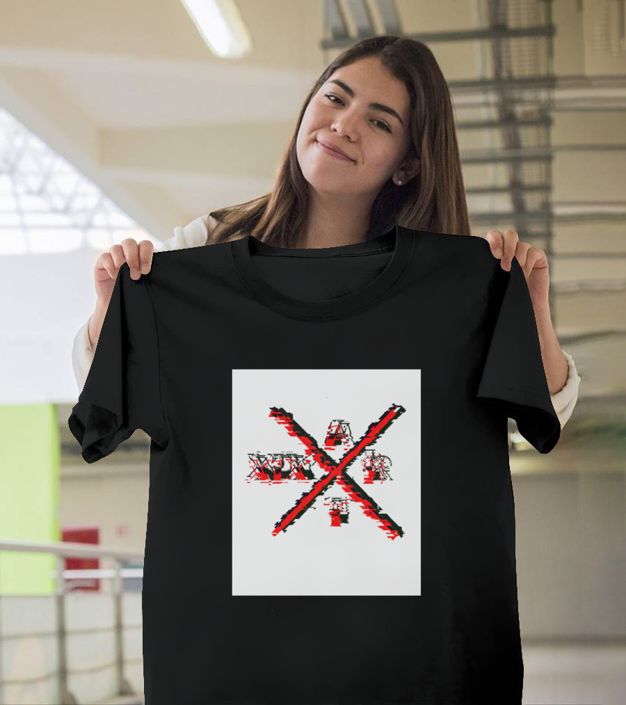 Artxix Glitch Style Crossed Letters A R T X P O E T-Shirt