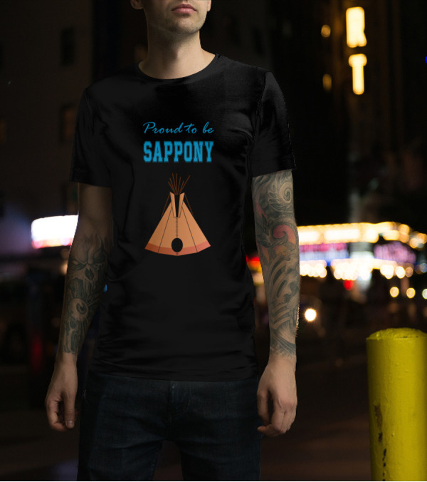 Proud To Be Sappony Native American Teepee T-Shirt