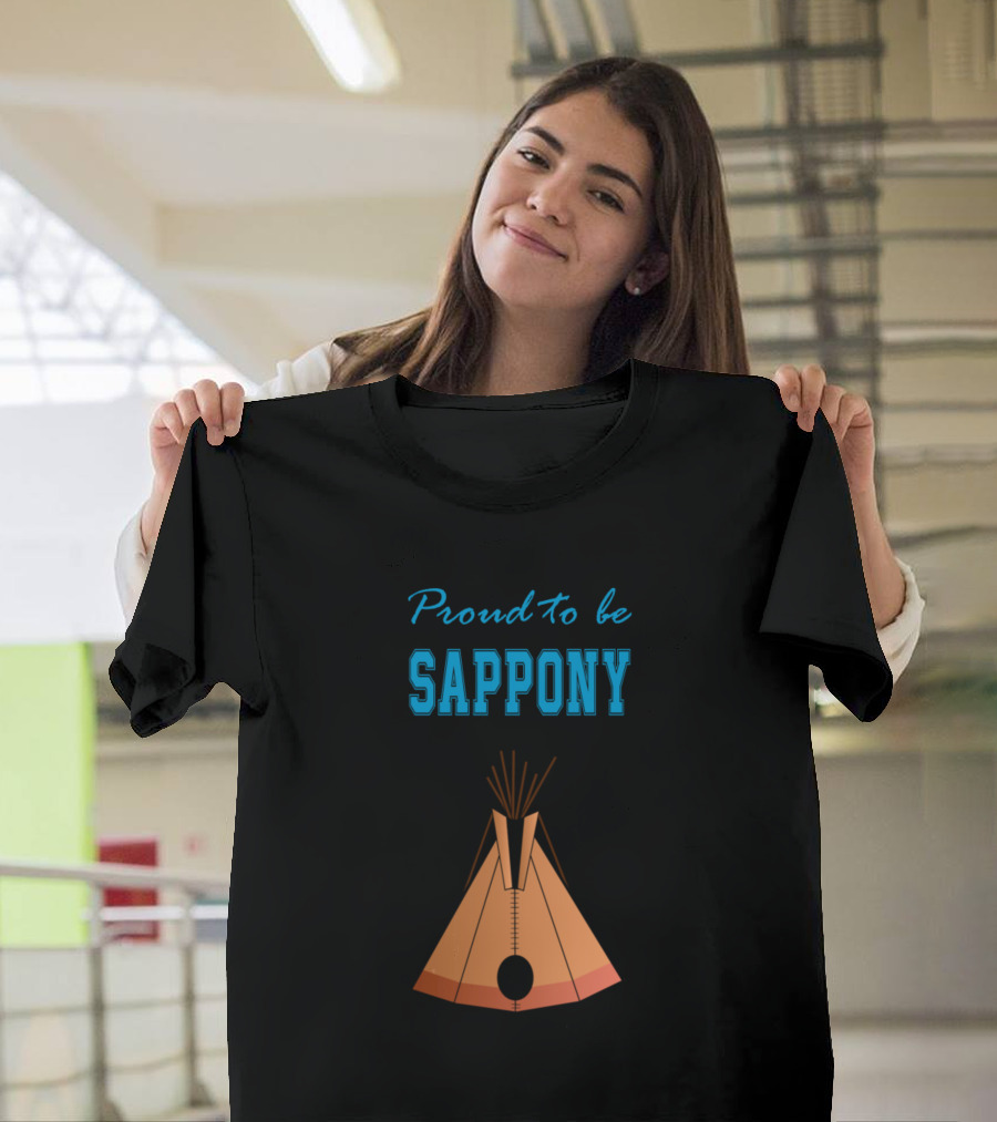 Proud to Be Sappony Native American Teepee T-Shirt