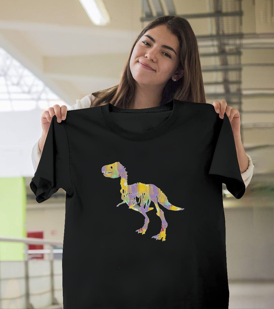 Tyrannosaurus Rex Colorful Skeleton T-Shirt