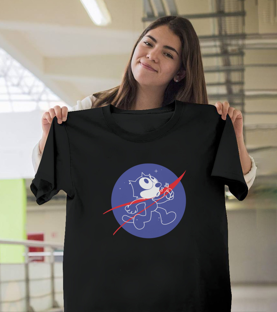 Nasa Felix The Cat Space T-Shirt