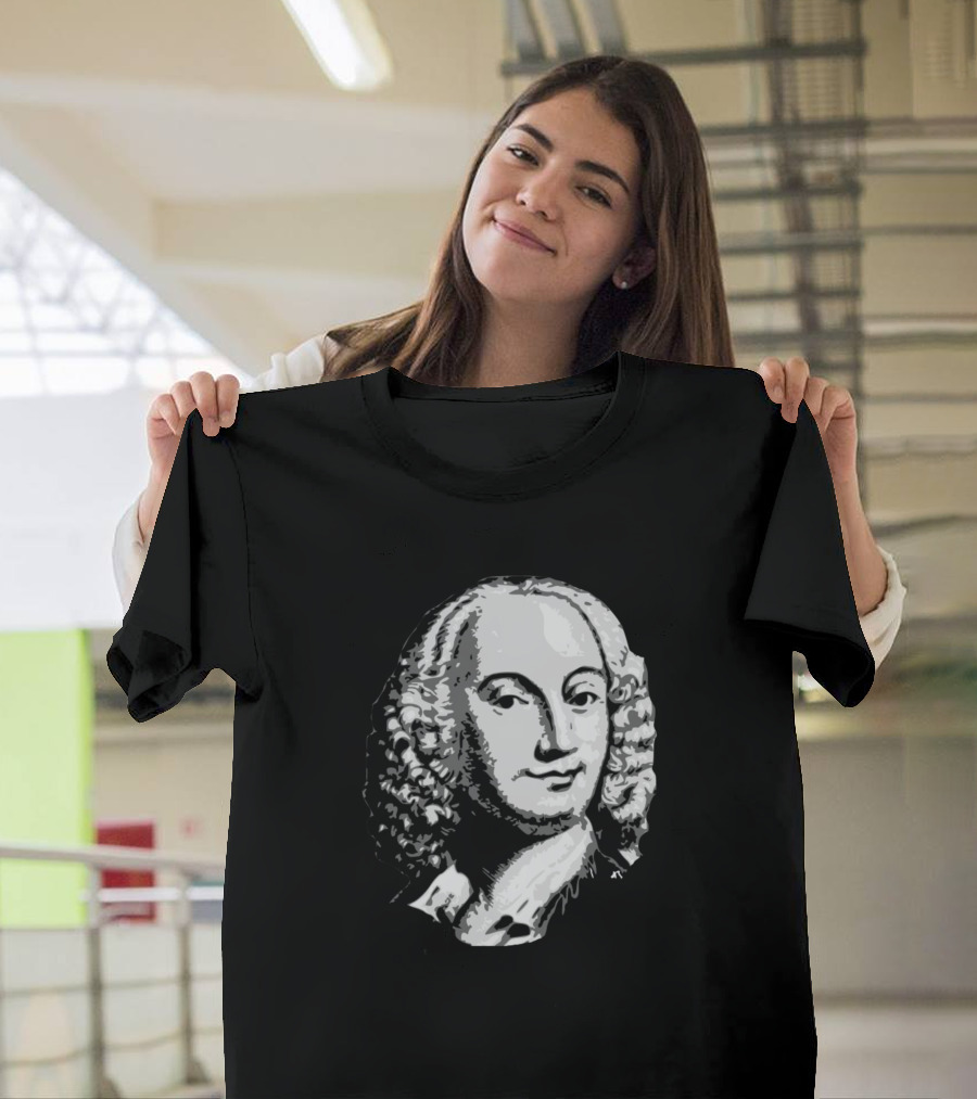 Antonio Vivaldi Vintage Style Monochrome T-Shirt