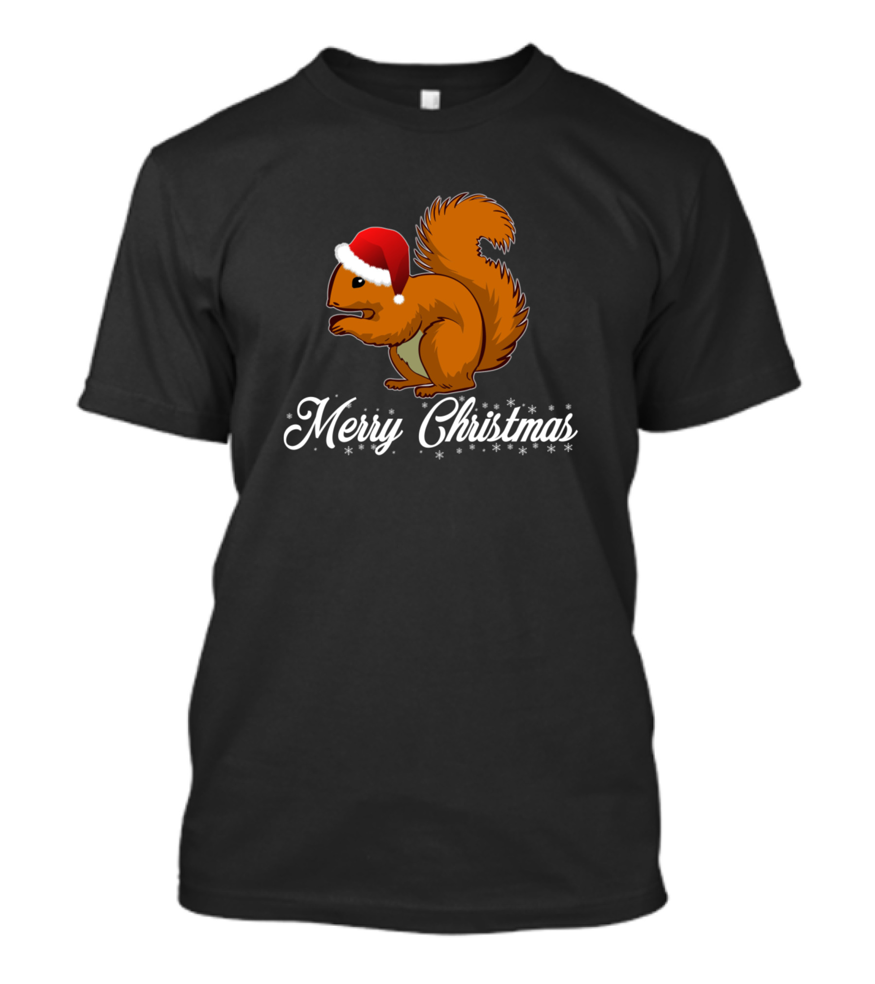 Merry Christmas Squirrel Family Couple T-Shirt